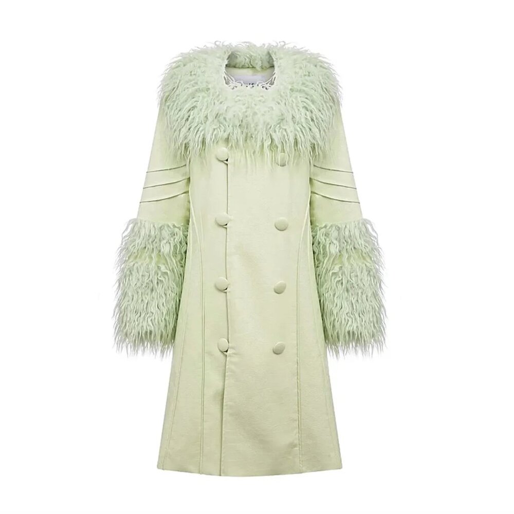 House of Sunny "Penny" mint green statement coat